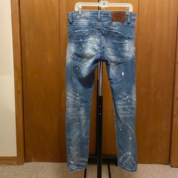 Smuggler's Moon Men's Distressed Button Up Blue Jeans Size 32x32 - Picture 14 of 14